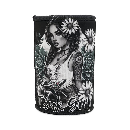 SHE RIDES HER OWN STUBBY COOLER - T8NK GIRL