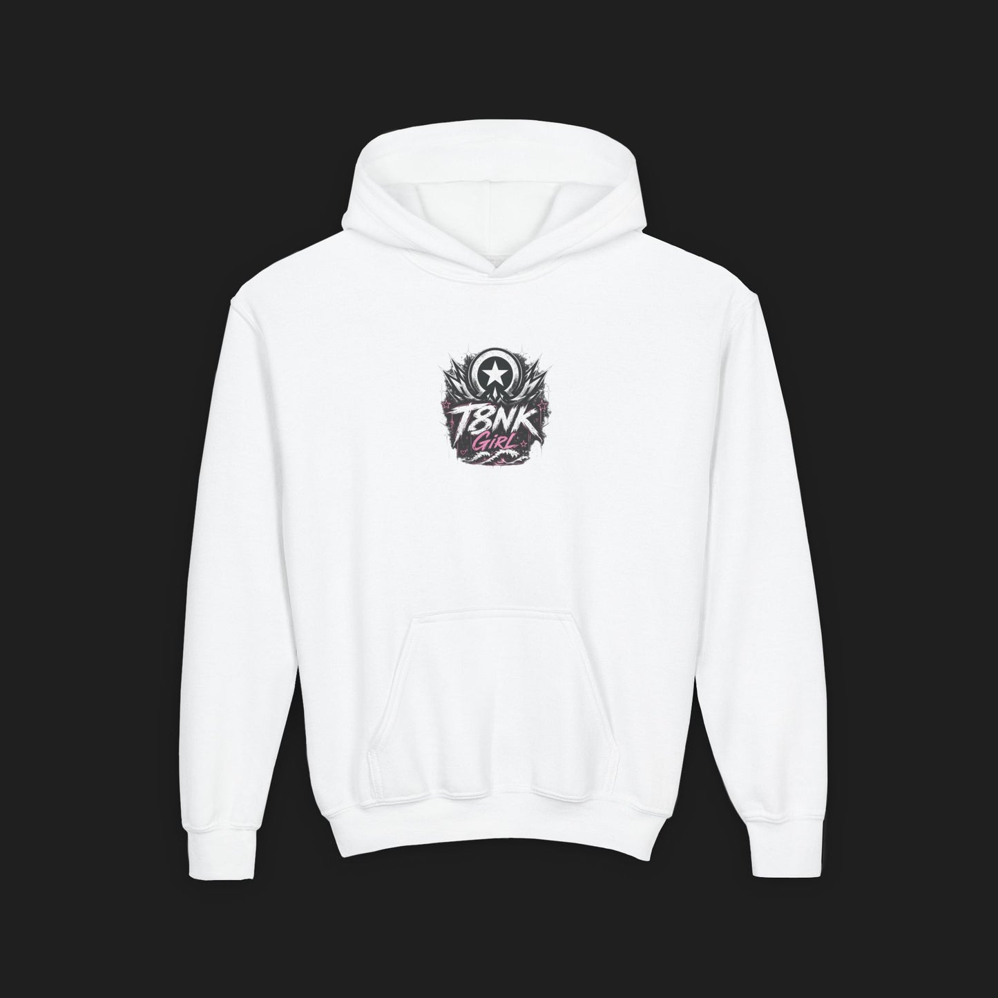 T8NK Girl Youth Hoodie | Beach Bike Skull Graphic Sweatshirt