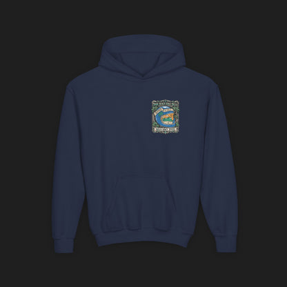 Youth Surf Vibes Hoodie | Beach Bike Skull Wild Since 2020