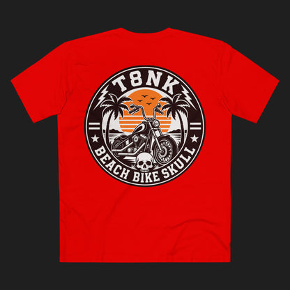 T8NK | Unisex Beach Bike Skull Tee