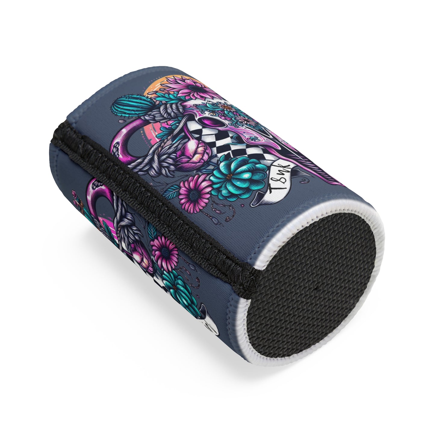 COW SKULL OVARIES STUBBY COOLER- T8NK GIRL