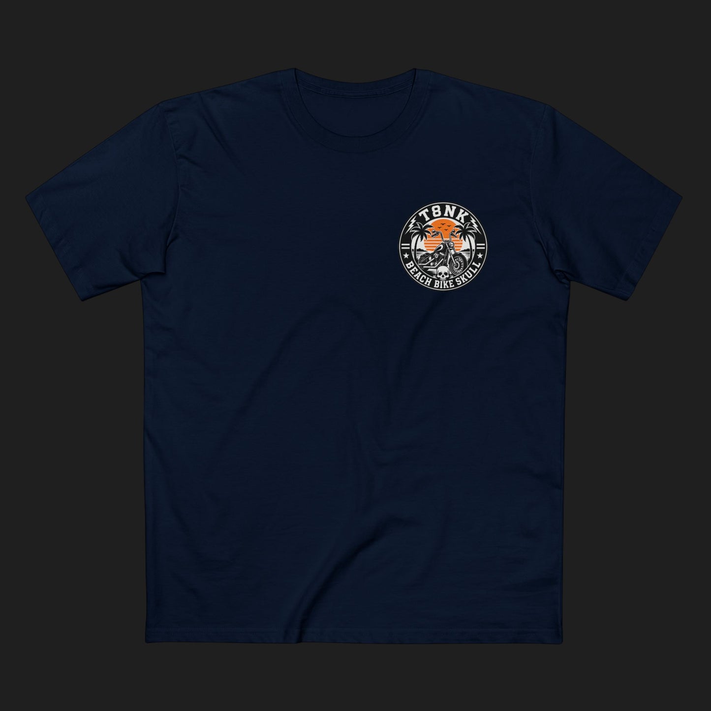 T8NK | Unisex Beach Bike Skull Tee