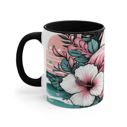 11oz TROPICAL FLAMINGO MUG - T8NK