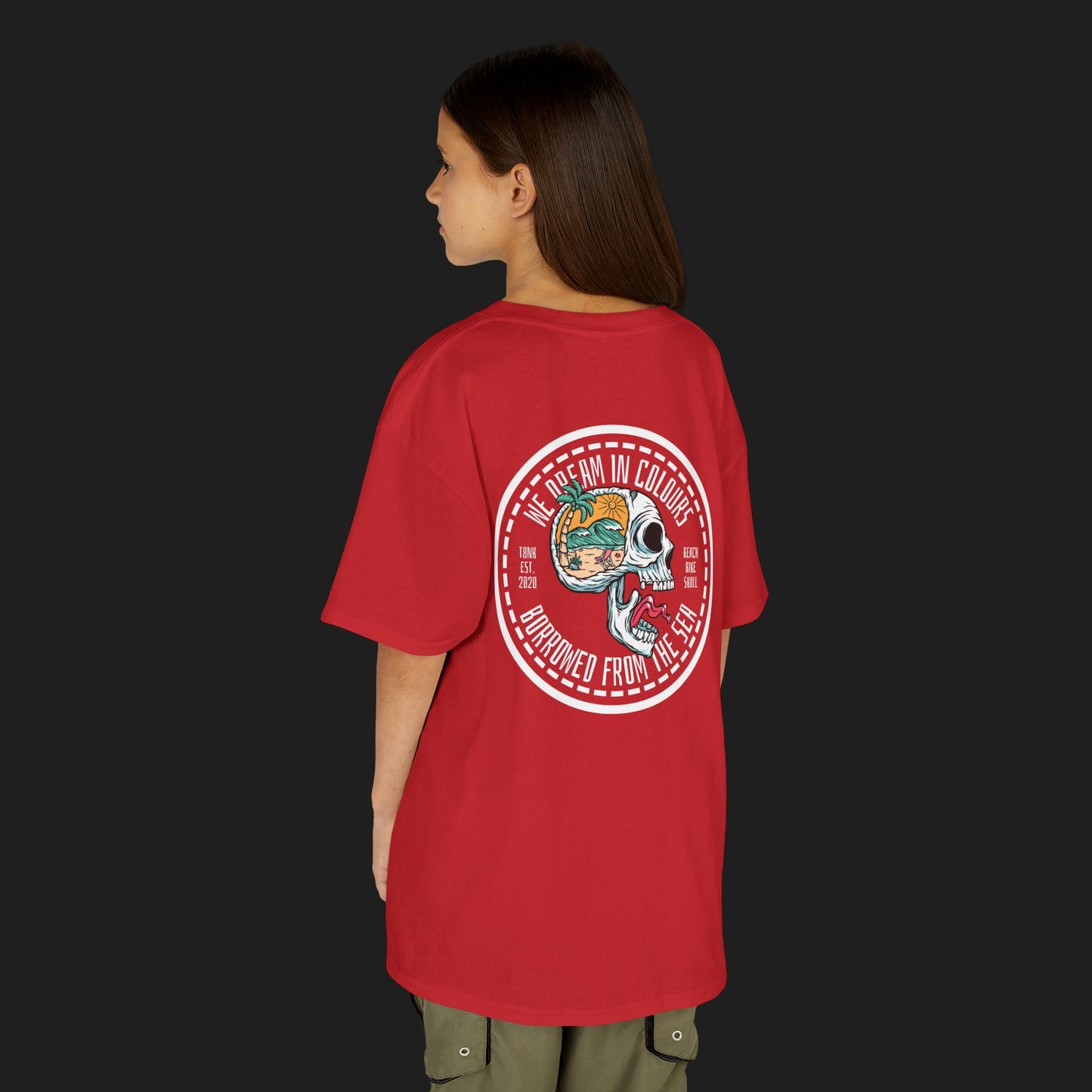 Kids Dream In Colours T-Shirt | Skull Graphic Tee