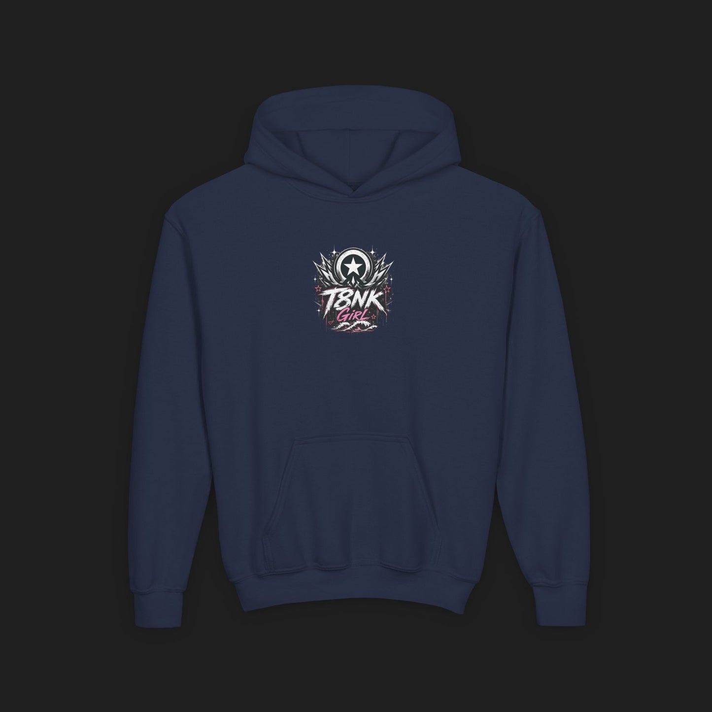T8NK Girl Youth Hoodie | Beach Bike Skull Graphic Sweatshirt
