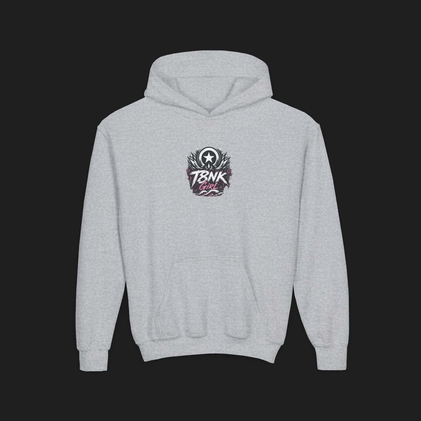 T8NK Girl Youth Hoodie | Beach Bike Skull Graphic Sweatshirt