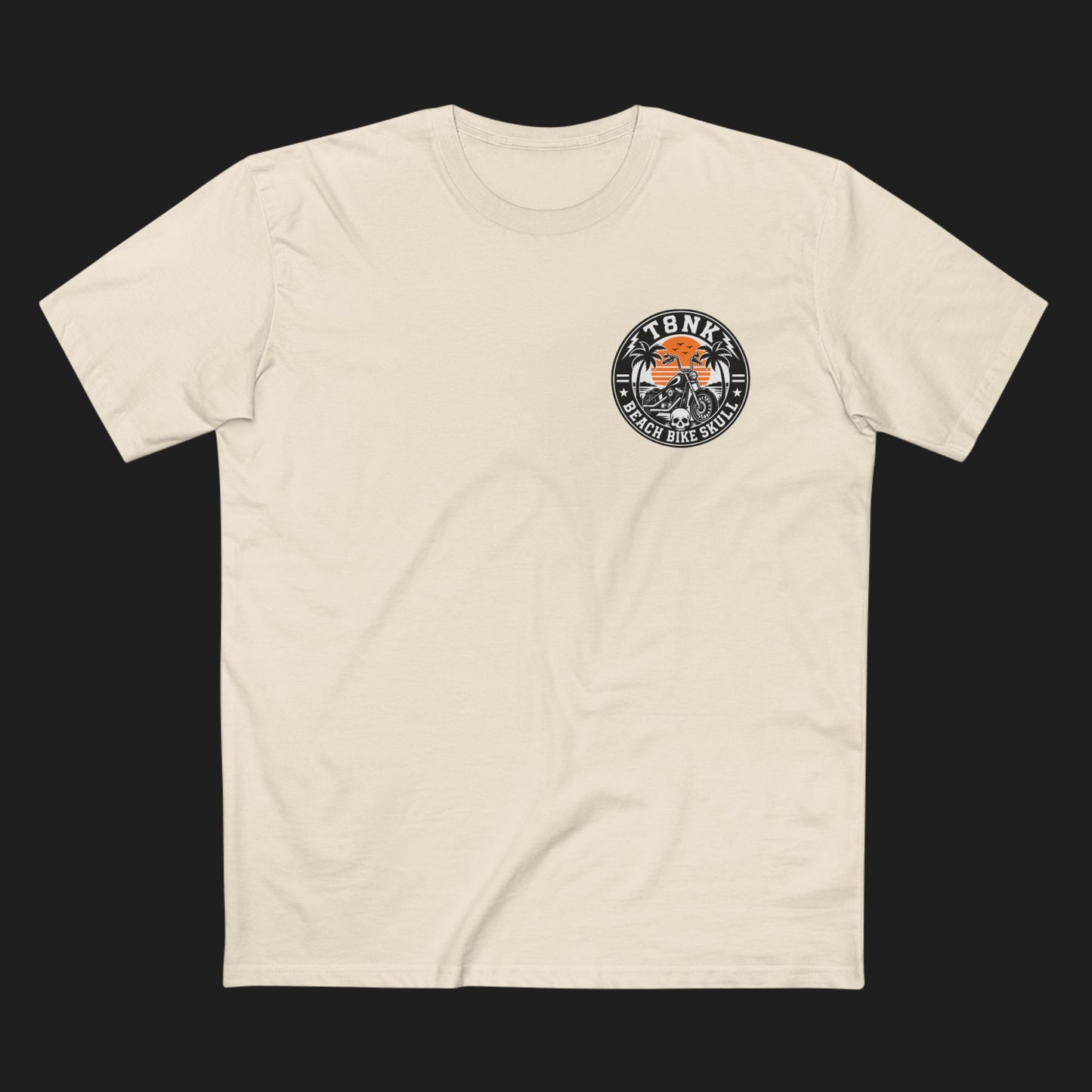 T8NK | Unisex Beach Bike Skull Tee
