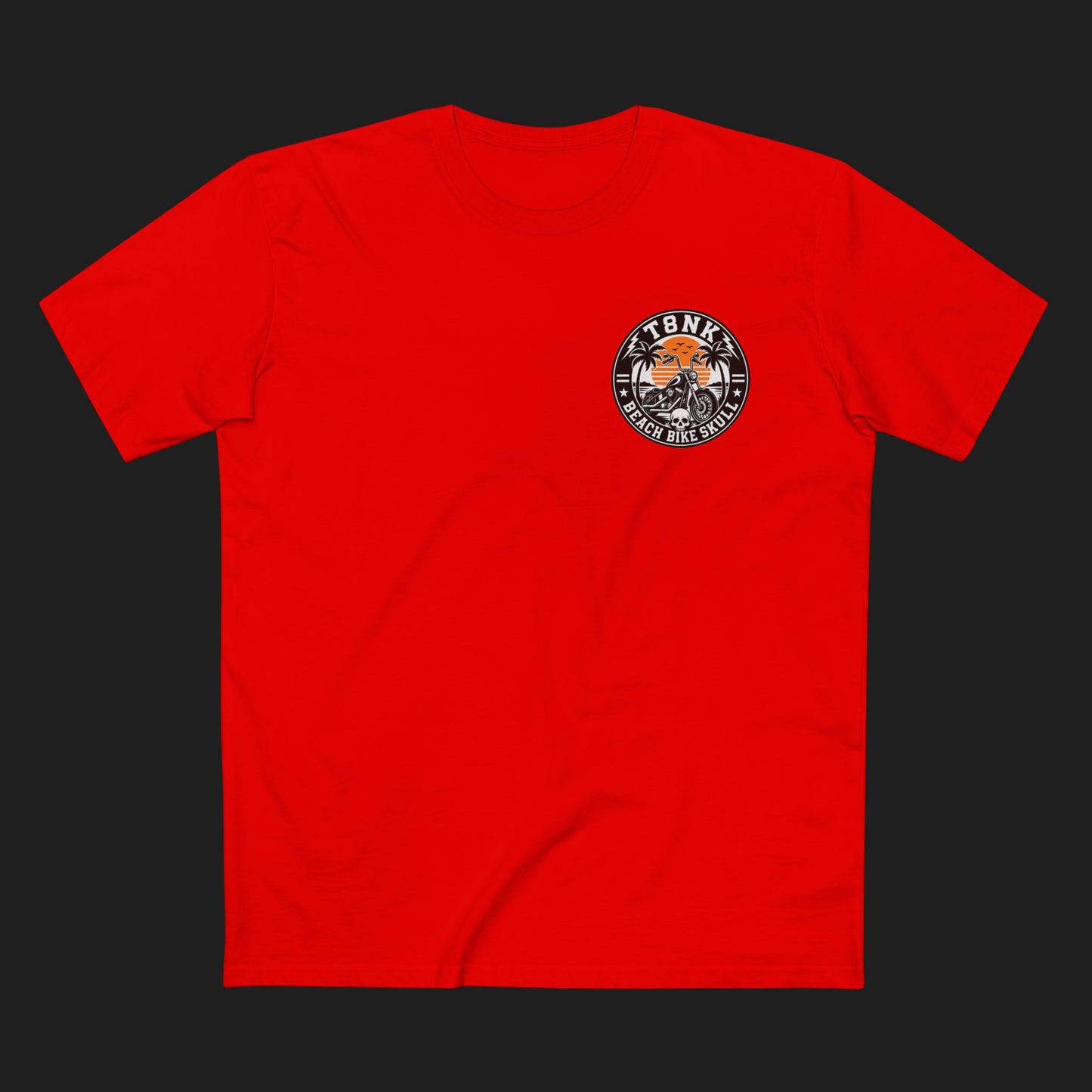 T8NK | Unisex Beach Bike Skull Tee