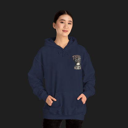 T8NK GIRL | Skull Surf Hoodie Waves, Wheels & Wild Hearts Graphic Sweatshirt