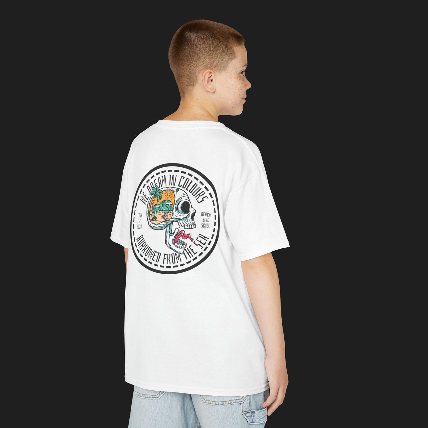 Kids Dream In Colours T-Shirt | Skull Graphic Tee