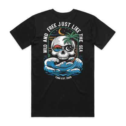 WILD & FREE SKULL TEE