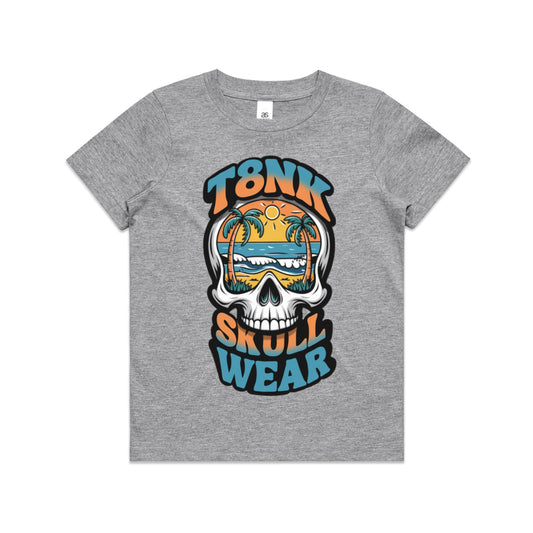 BEACH BUM SKULL HEAD TEE