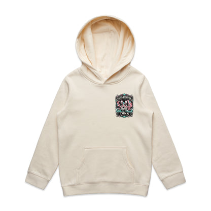T8NK Raised By The Tide Crab Skull Hood | Coastal Graphic Hoodie