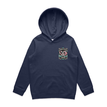 T8NK Raised By The Tide Crab Skull Hood | Coastal Graphic Hoodie