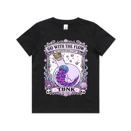 T8NK Go With The Flow Jellyfish Tee | Coastal Ocean Graphic T-Shirt