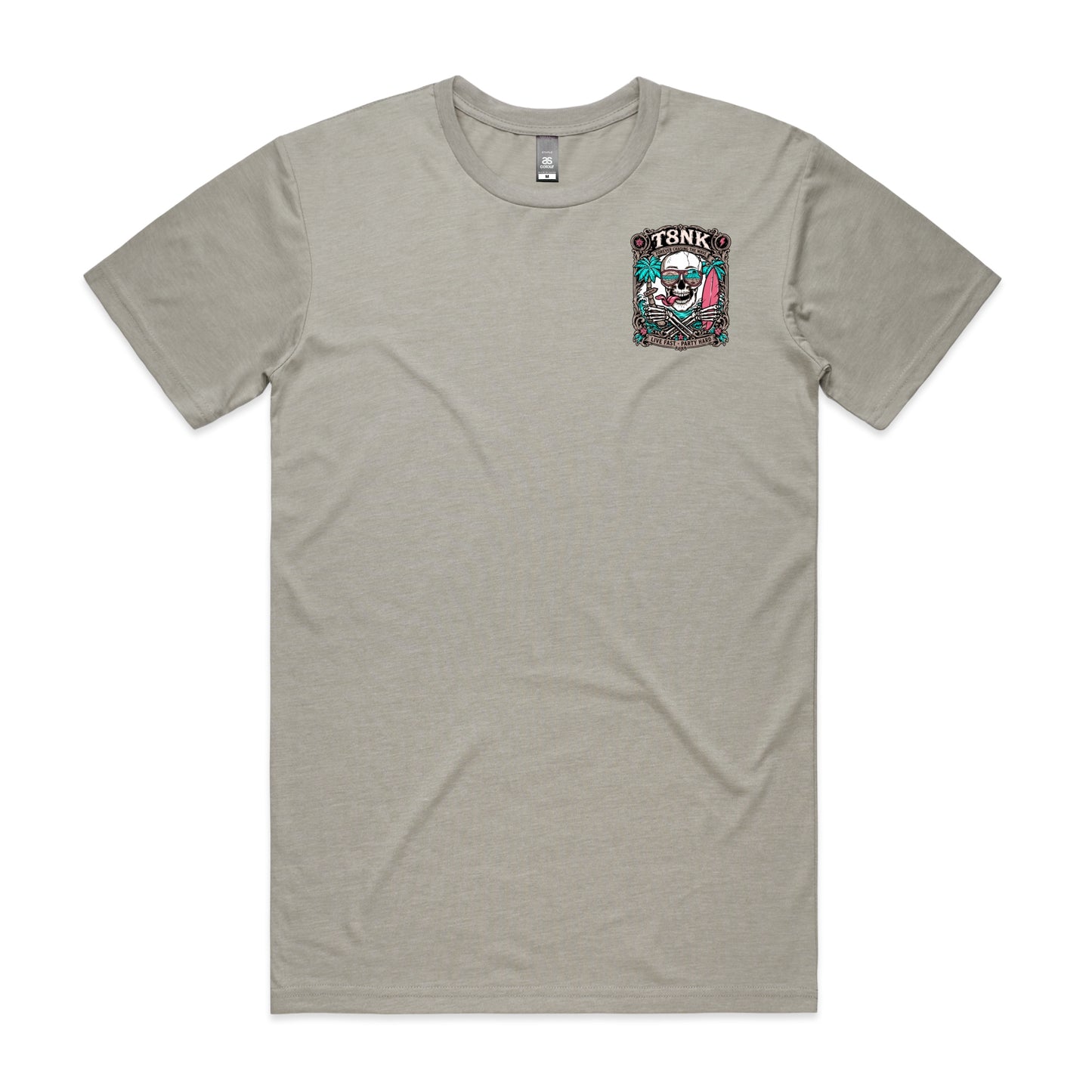 T8NK Forever Chasing The Wave Skull Tee | Vintage Surf Skull Graphic T-Shirt