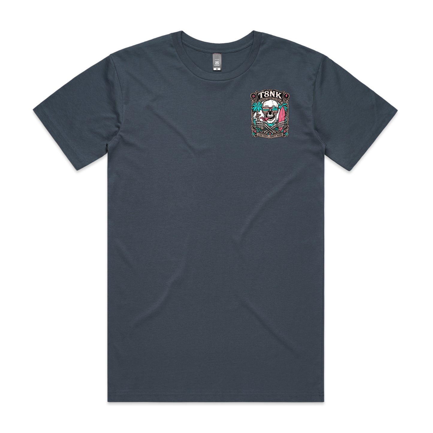 T8NK Forever Chasing The Wave Skull Tee | Vintage Surf Skull Graphic T-Shirt