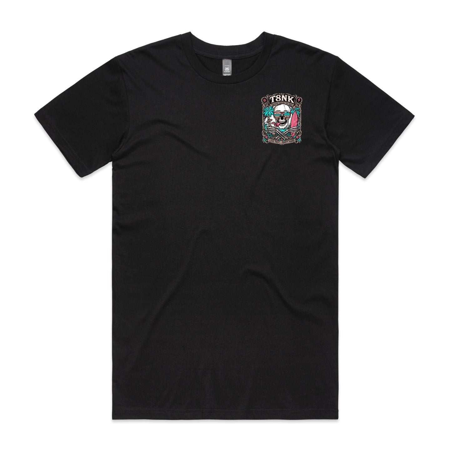 T8NK Forever Chasing The Wave Skull Tee | Vintage Surf Skull Graphic T-Shirt