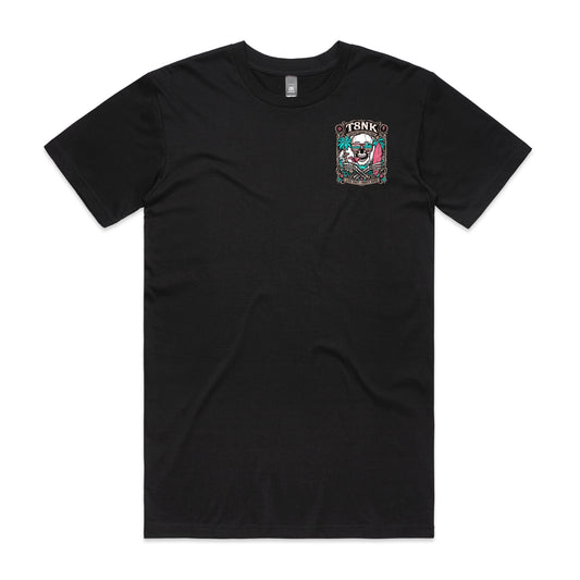 T8NK Forever Chasing The Wave Skull Tee | Vintage Surf Skull Graphic T-Shirt