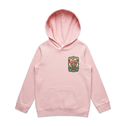 T8NK Beach Bike Skull Surf Skull Hood | Tropical Beach Graphic Hoodie