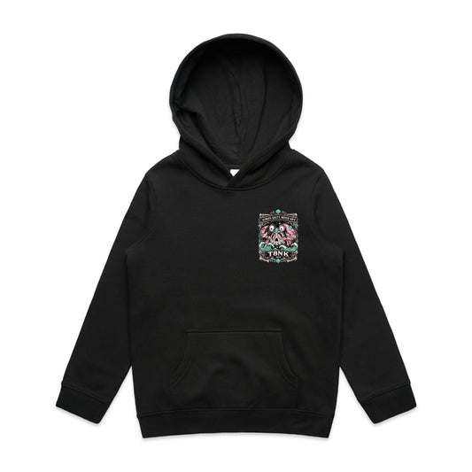 T8NK Always Salty Never Soft Crab Skull Hood | Coastal Graphic Hoodie