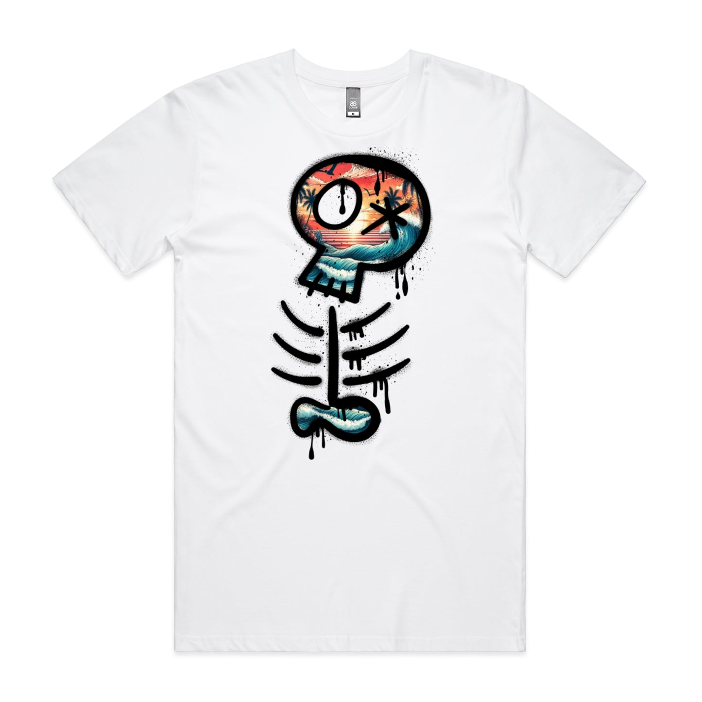SKELETON WAVES TEE