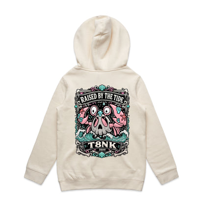 T8NK Raised By The Tide Crab Skull Hood | Coastal Graphic Hoodie