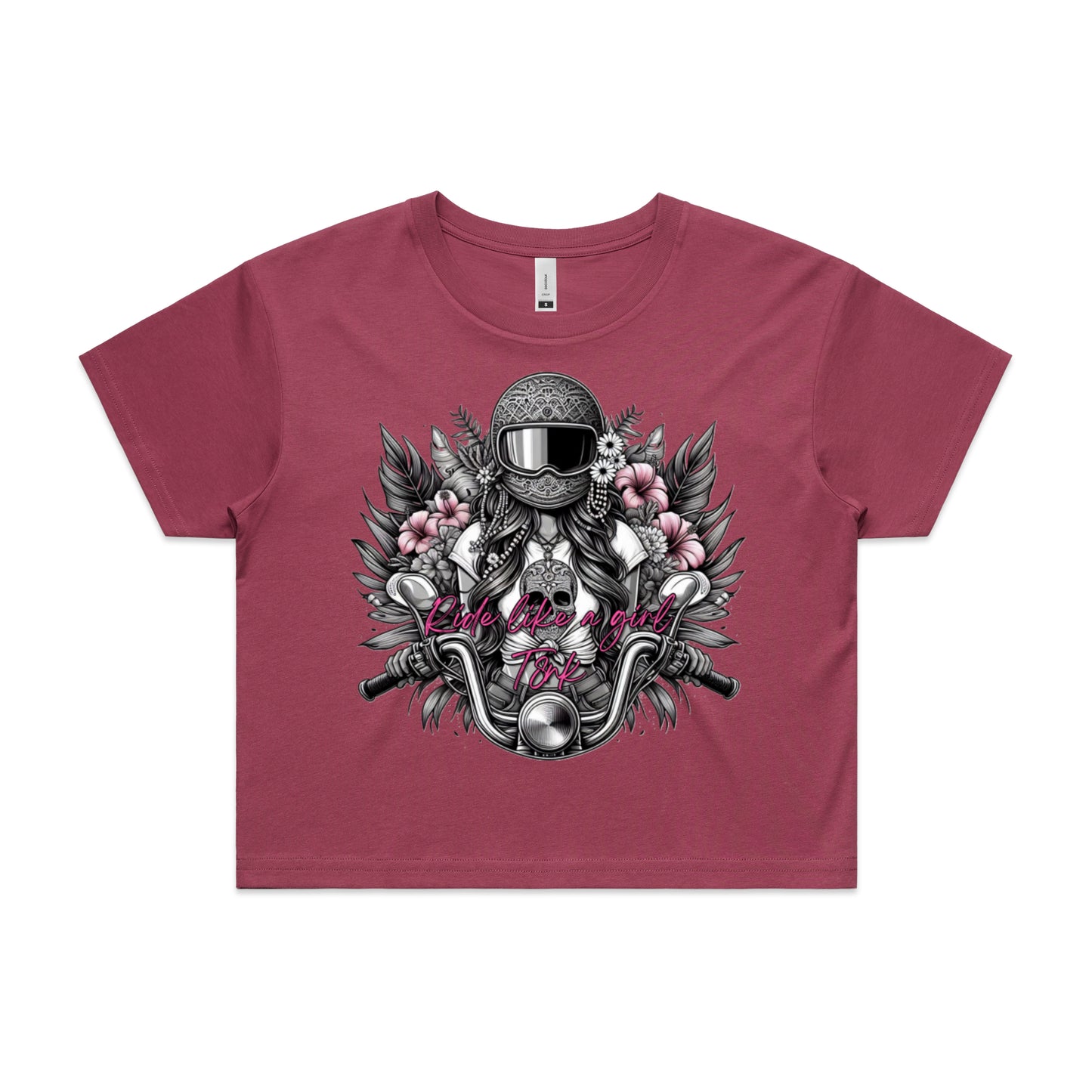 RIDE LIKE A GIRL CROP