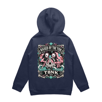 T8NK Raised By The Tide Crab Skull Hood | Coastal Graphic Hoodie