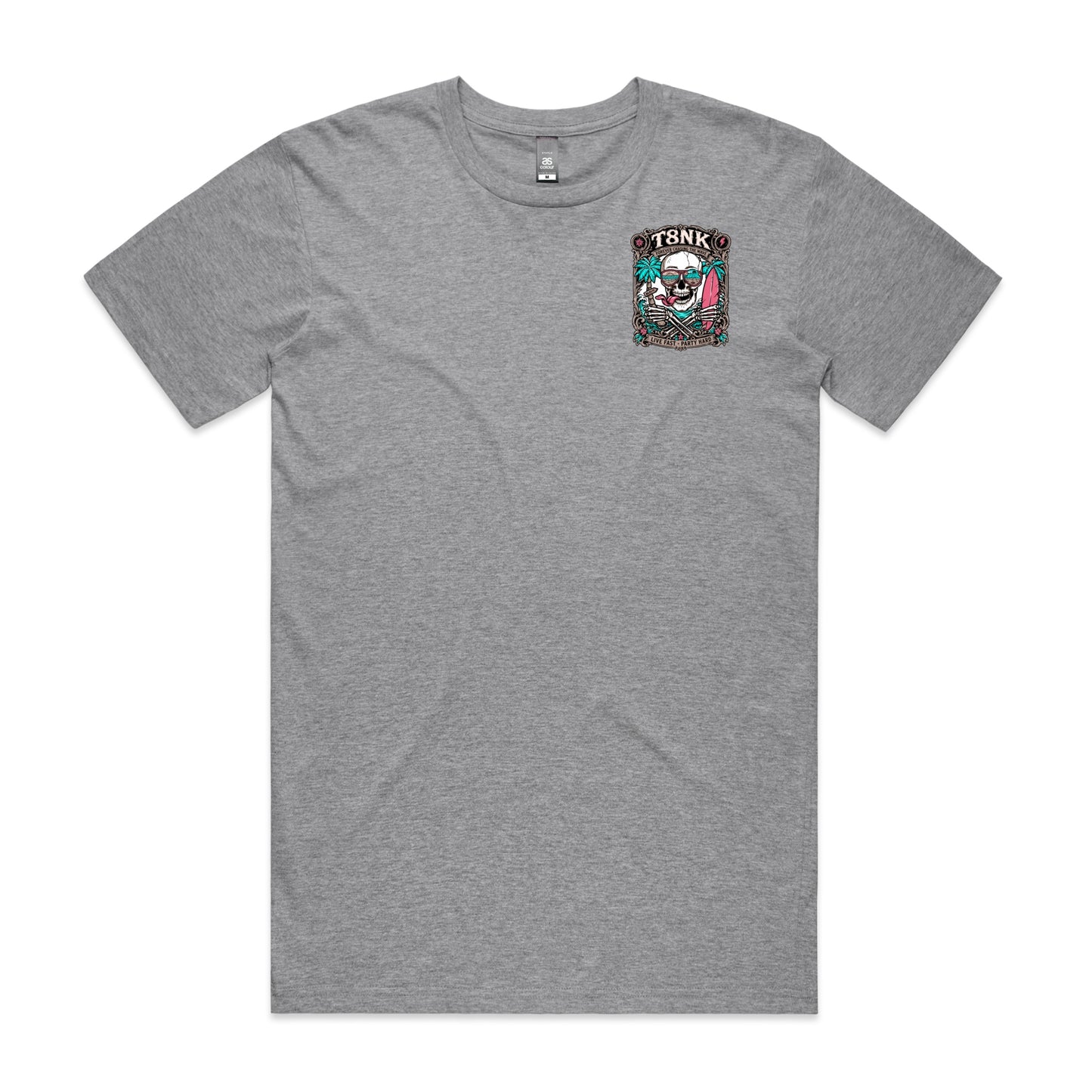 T8NK Forever Chasing The Wave Skull Tee | Vintage Surf Skull Graphic T-Shirt