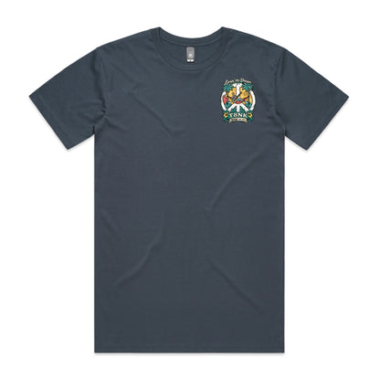 T8NK Livin’ The Dream Tee | Tropical Skeleton Beach Graphic T-Shirt