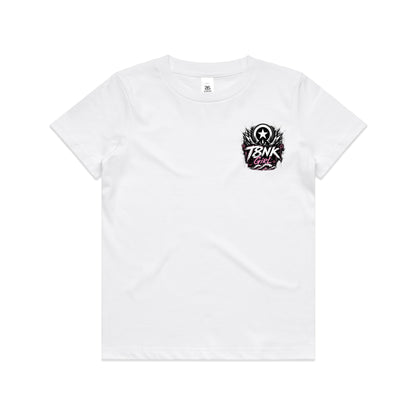 T8NK Girl Beach Bike Skull Tee | Women's Coastal Graphic F-shirt | Wild Since 2020