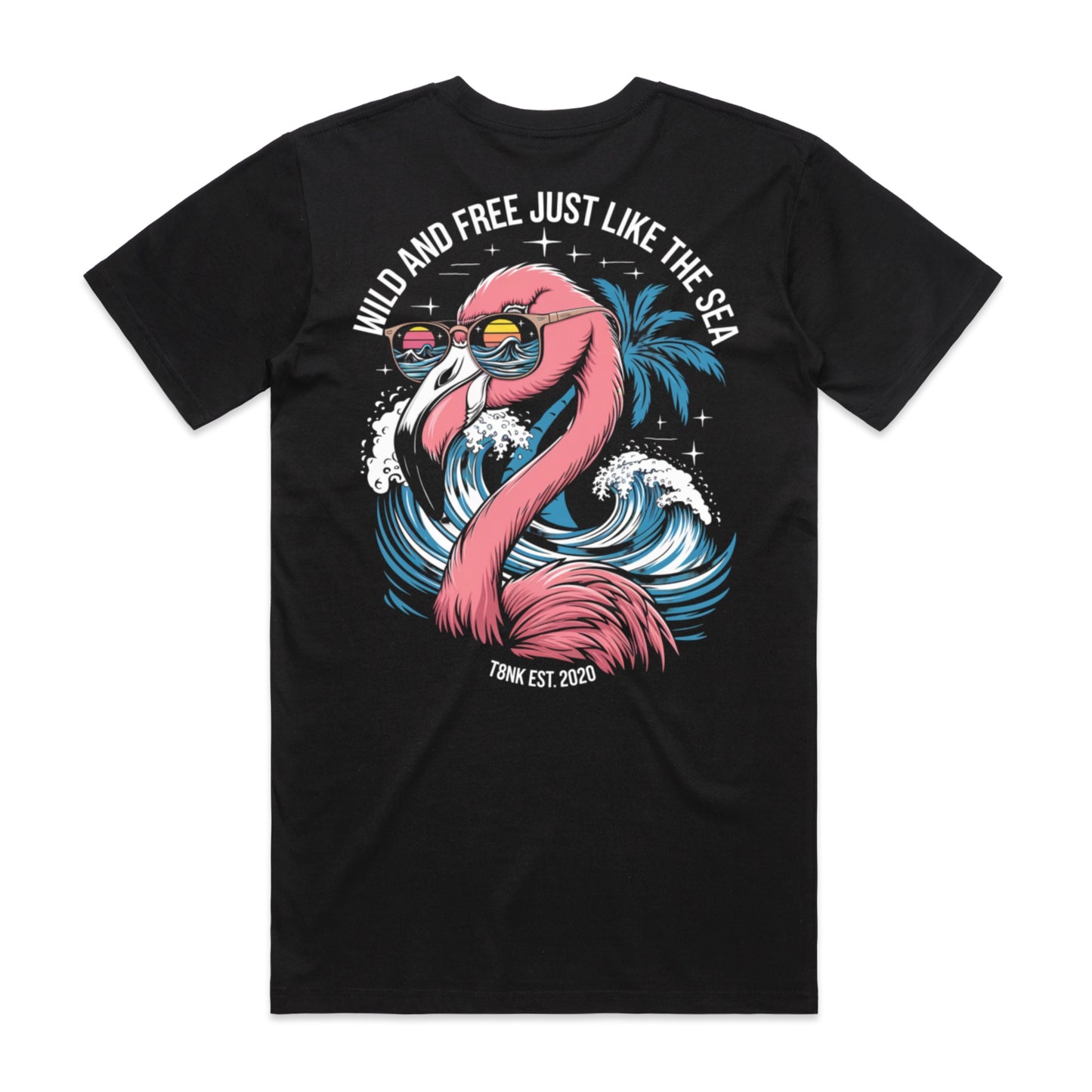 WOMENS WILD FLAMINGO TEE