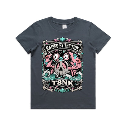 T8NK Raised By The Tide Crab Skull Tee | Coastal Graphic T-Shirt
