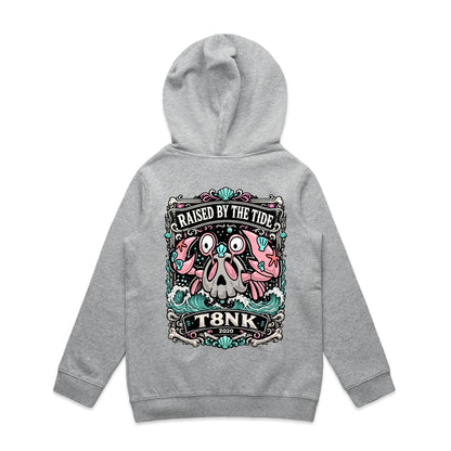 T8NK Raised By The Tide Crab Skull Hood | Coastal Graphic Hoodie