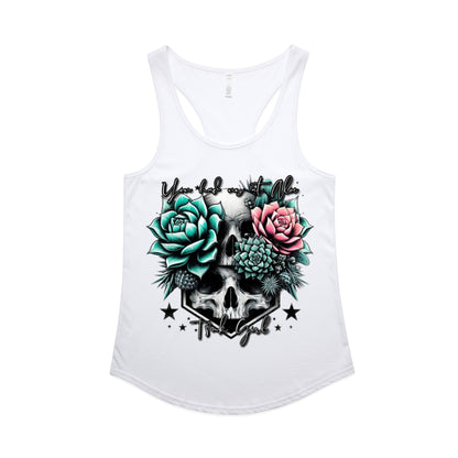 HAD US AT ALOE WOMENS RACERBACK