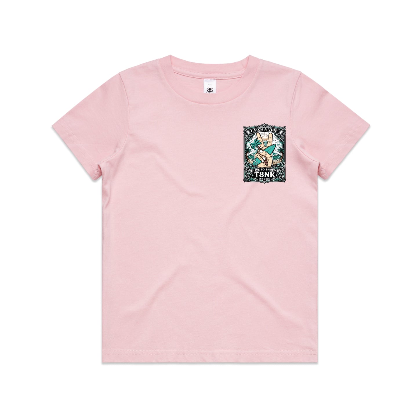 T8NK Catch A Vibe Surf Tee | Vintage Beach & Surf Graphic T-Shirt