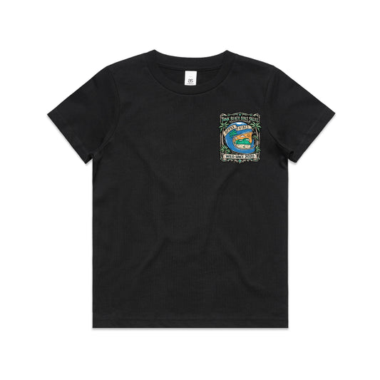 T8NK Summer Vibes Helmet Tee | Beach Bike Skull Coastal Graphic T-Shirt