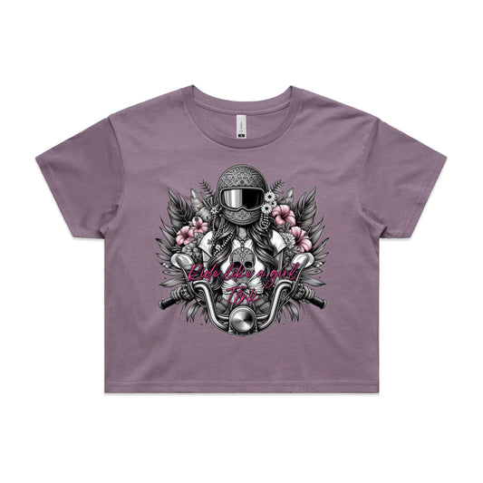 RIDE LIKE A GIRL CROP
