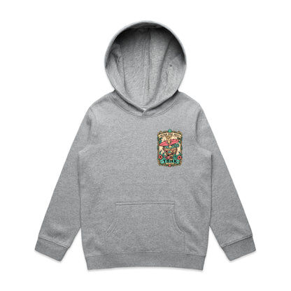 T8NK Beach Bike Skull Surf Skull Hood | Tropical Beach Graphic Hoodie