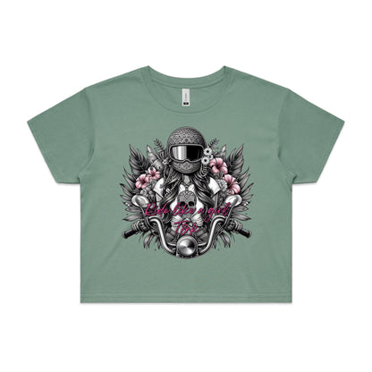 RIDE LIKE A GIRL CROP