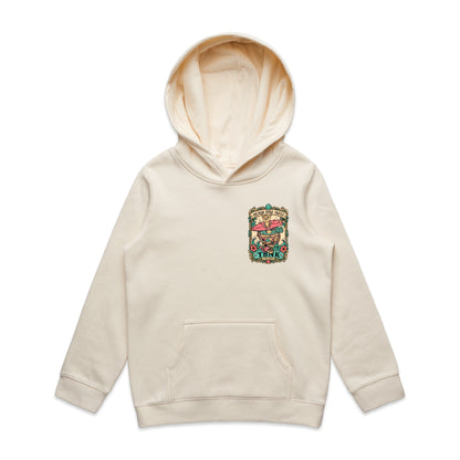 T8NK Beach Bike Skull Surf Skull Hood | Tropical Beach Graphic Hoodie