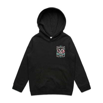 T8NK Raised By The Tide Crab Skull Hood | Coastal Graphic Hoodie